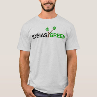 Camiseta Clássico verde de Ideias do LOGOTIPO
