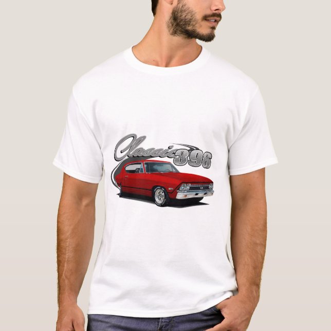 Camiseta Clássico vermelho pesado (Frente)