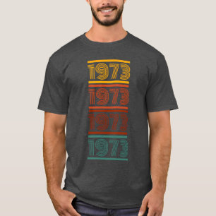 Camiseta Clássico Vintage 1973 retrô