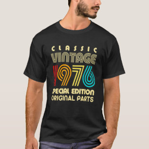 Camiseta Clássico Vintage 1976 Edição Especial Parte Origin