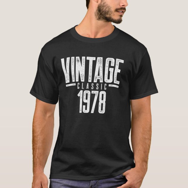 Camiseta Clássico Vintage 1978 (Frente)