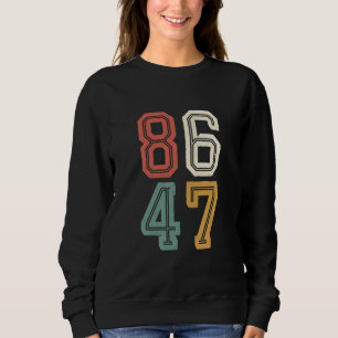 Camiseta Clássico Vintage 86 47 Anti Trump 2024 Impeachment