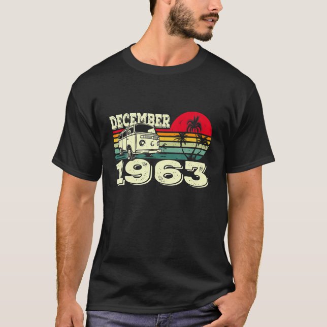 Camiseta Clássico Vintage, Caravan Sunset, 63, Dezembro De  (Frente)