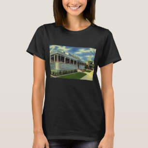 Camiseta Clássico Vintage Restaurante Retro dos Anos 50 Pel