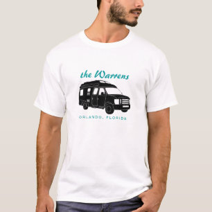 Camiseta Classifique B Motorhome/gráfico da silhueta Van de