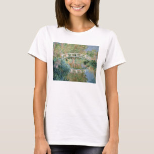 Camiseta Claude Monet   a ponte japonesa, Giverny