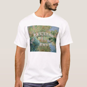 Camiseta Claude Monet   a ponte japonesa, Giverny