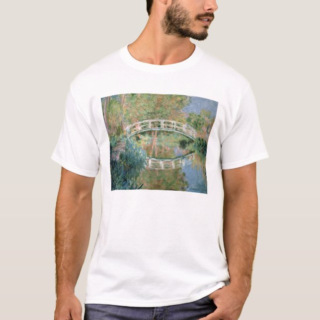 Camiseta Claude Monet | a ponte japonesa, Giverny (Frente)