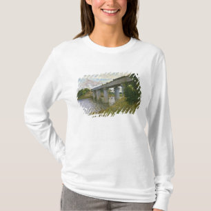 Camiseta Claude Monet   a ponte Railway em Argenteuil
