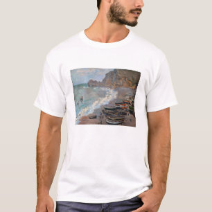Camiseta Claude Monet - A praia em Etretat