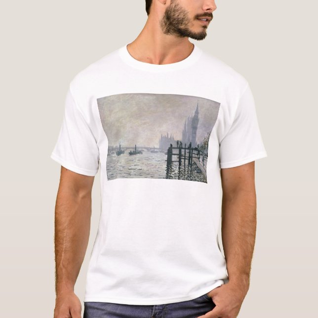 Camiseta Claude Monet | a Tamisa abaixo de Westminster (Frente)