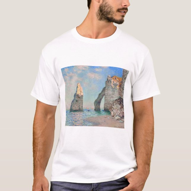 Camiseta Claude Monet - Cliff em Etretat (Frente)