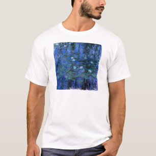 Camiseta Claude Monet Lírios de Água Azuis
