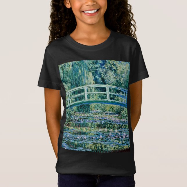 Camiseta Claude Monet - Lírios De Água E Ponte Japonesa (Frente)