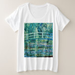 Camiseta Claude Monet - Lírios De Água E Ponte Japonesa<br><div class="desc">Claude Monet - Lírios De Água E Ponte Japonesa (1899)</div>