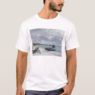 Camiseta Claude Monet   Praia de Sainte-Adresse