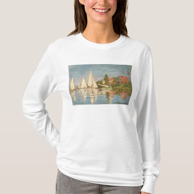 Camiseta Claude Monet| Regatta at Argenteuil, c.1872 (Frente)