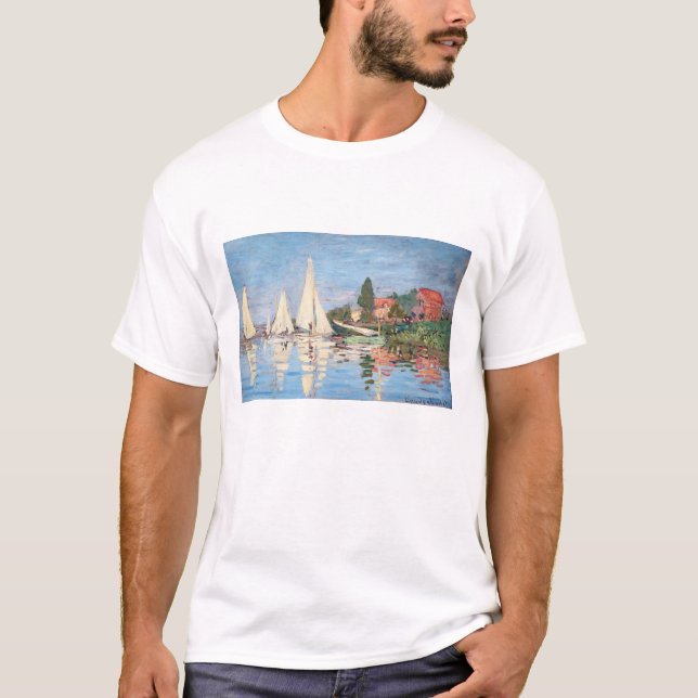 Camiseta Claude Monet - Regattas em Argenteuil (Frente)