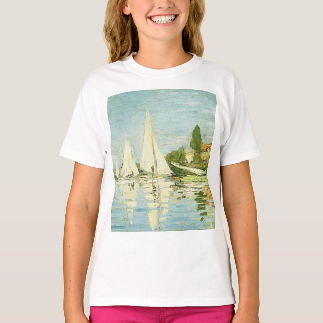 Camiseta Claude Monet. Regattas em Argenteuil (Frente)
