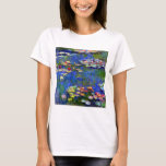 Camiseta Claude Monet Water Lily<br><div class="desc">Lírios d'água pintados por Claude Monet em 1916.</div>