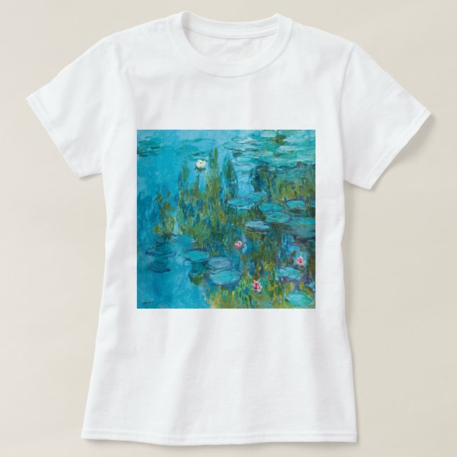 Camiseta Claude Monet Water Lily Ninfhéas GalleryHD (Frente do Design)