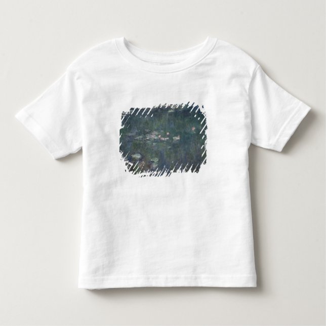 Camiseta Claude Monet | Waterlilies: Reflexões verdes (Frente)