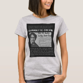 Camiseta Claudette Colvin - Números na História Americana