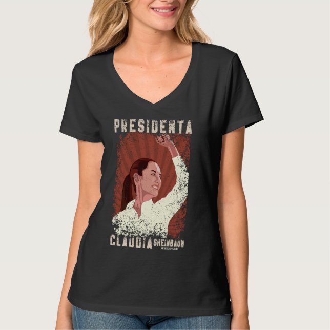 Camiseta Claudia Sheinbaum Presidenta 2024 (Frente)