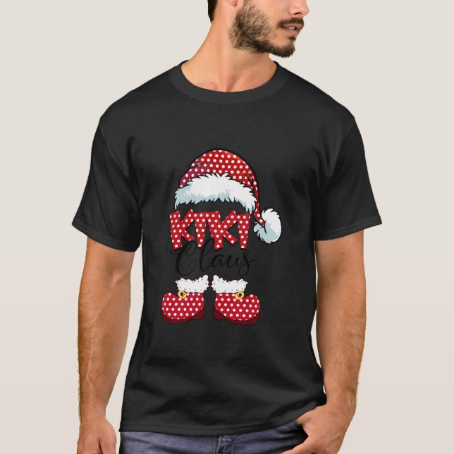 Camiseta Claus de Natal Novo Papai Noel Noel Longo Sle (Frente)