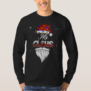 Camiseta Claus Hat Lights Christmas Pajama Family Matchi