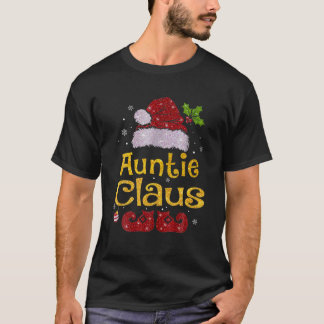 Camiseta Cláusula da tia da família de casamento Feliz Nata