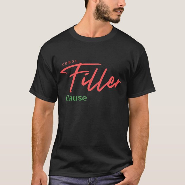 Camiseta Cláusula de Preenchimento de Programação do Cobol (Frente)