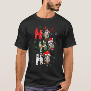 Camiseta Cláusula De Vaca Hos Hos Hos Farmer Fazendas Anima