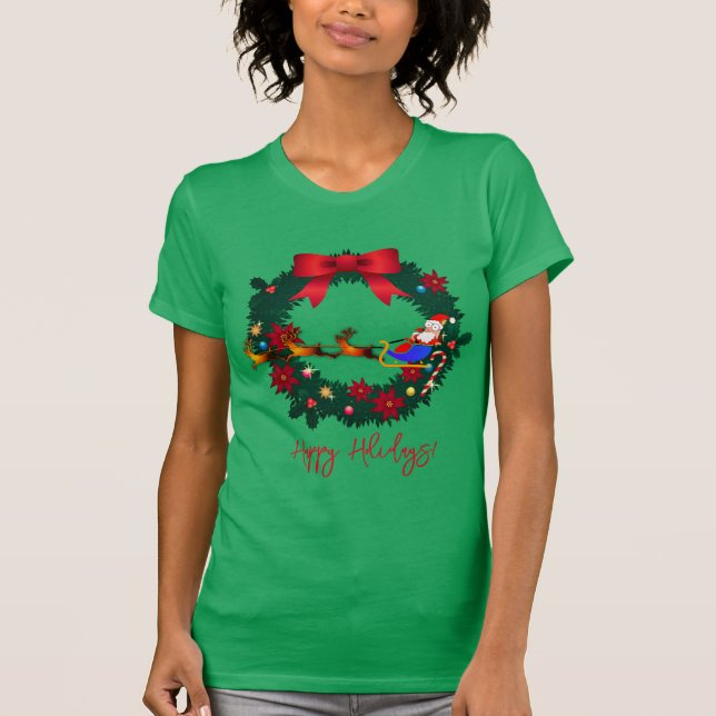 Camiseta Cláusula Natal Feriada (Frente)