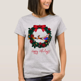 Camiseta Cláusula Santa Divertida de Natal