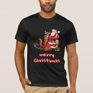 Camiseta Cláusula Santa espalhando o amor pela paz no Natal