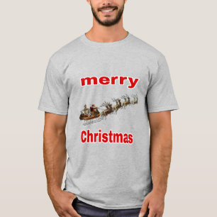 Camiseta Cláusula Santa espalhando o amor pela paz no Natal