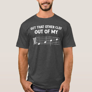 Camiseta Clave de Alto Engraçada Fora da Minha Cara para Or