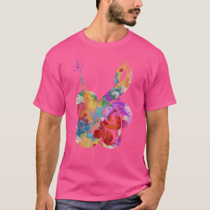 Camiseta Clave de Sol Colorida Violoncelista Música Clássic