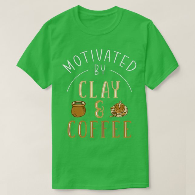 Camiseta Clay & Coffee Pottery (Frente do Design)
