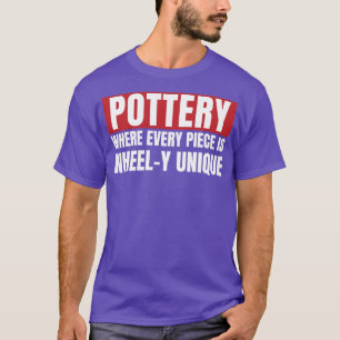 Camiseta Clay De Arte Cerâmica De Arte Única Com Arte Funny