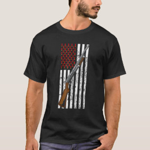 Camiseta Clay Target Atirar No Carrinho De Arma De Bandeira