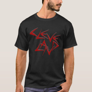 Camiseta Cle-Cleveland grande rev vermelho