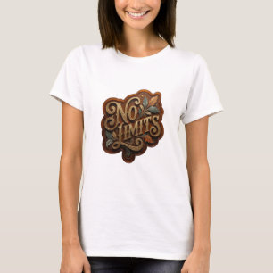 Camiseta Clean Gold NO LIMITS Statement