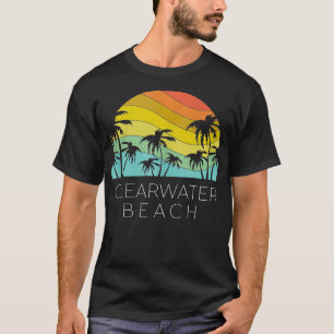 Camiseta Clearwater Beach Florida Retro Vacer Souvenir S