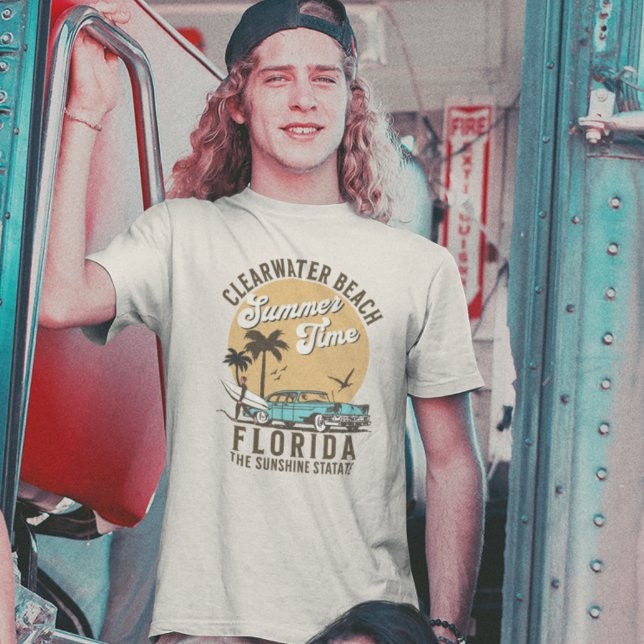 Camiseta ClearWater Beach Florida Summer Time (Criador carregado)