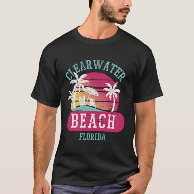Camiseta Clearwater Beach Original Florida Beaches (Frente)