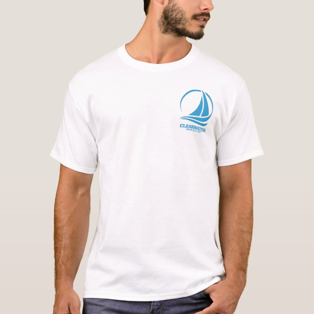 Camiseta Clearwater Beach (tartaruga marinha) (Frente)