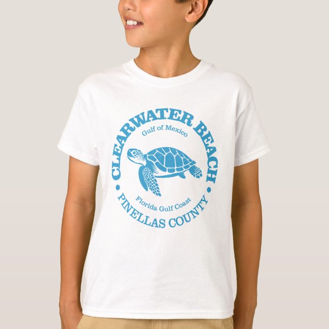 Camiseta Clearwater Beach (tartaruga marinha) (Frente)