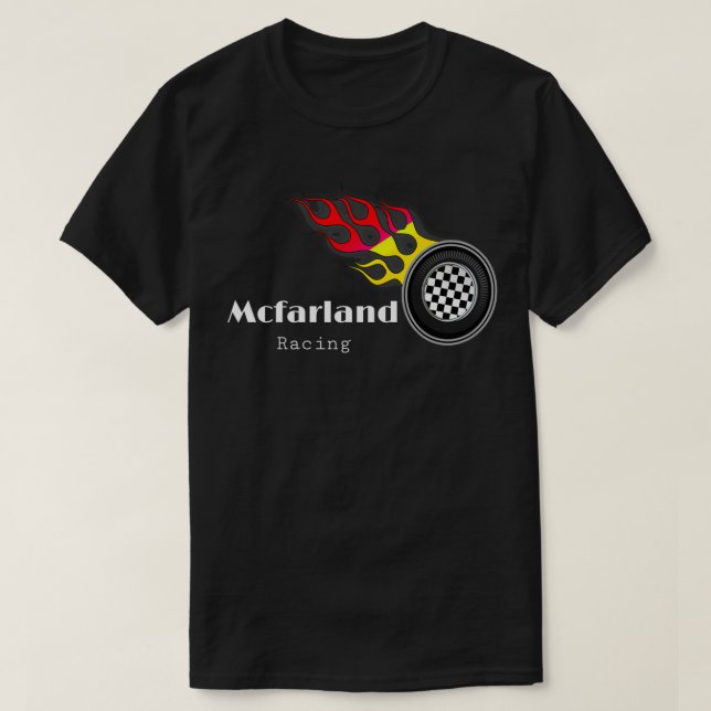 Camiseta Cleetus Mcfarland Racing (1) (Frente do Design)